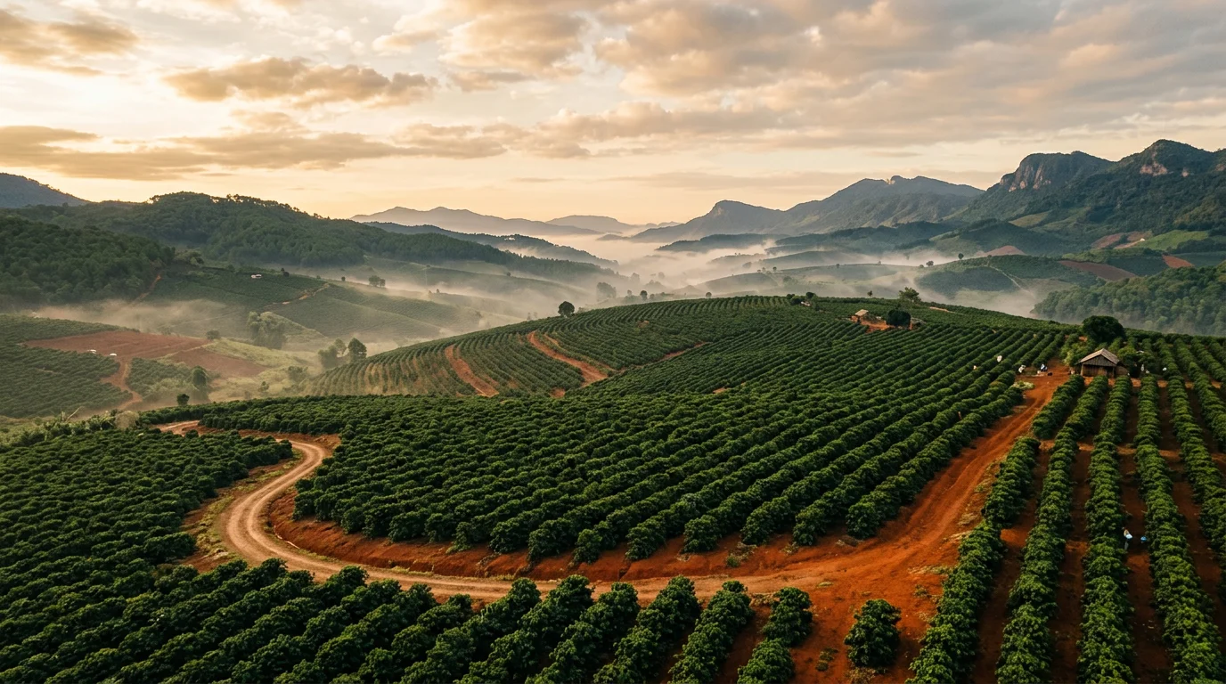 Vietnamese Central Highlands — terroir of GreenTech premium coffee