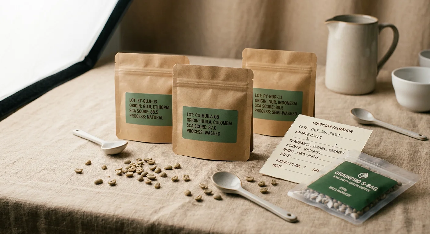 Professional sample packaging for evaluation